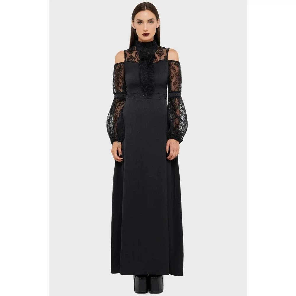killstar lace maxi dress New Belladonna Collection by @killstar Hecate Lace Maxi Dress Ivory #ad #killstar #newcollecton